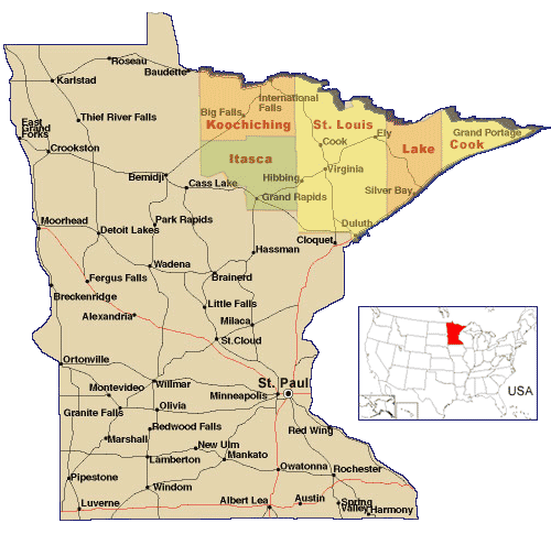 Northeast Minnesota Counties